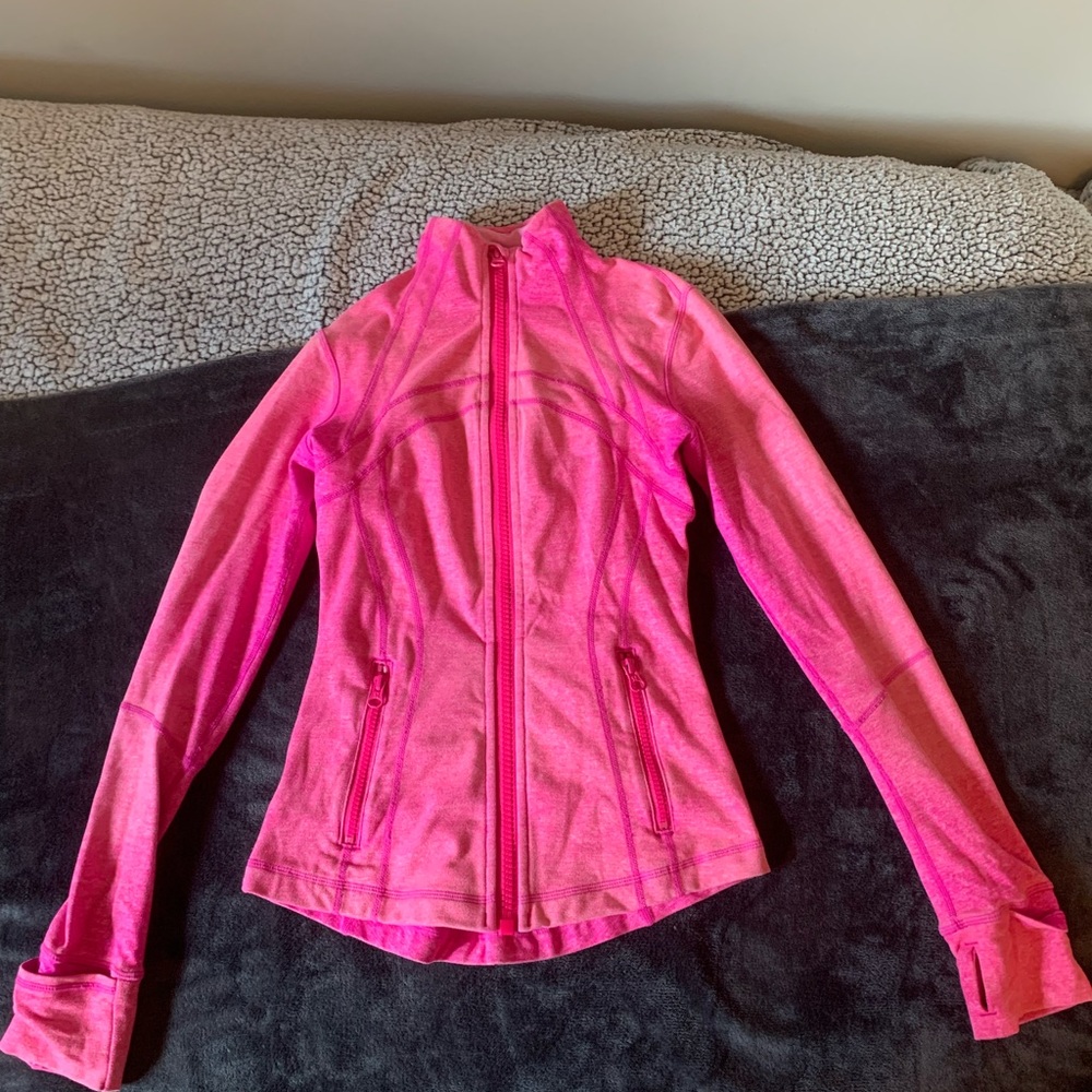 lululemon jacket size 2 define coat pink zip
